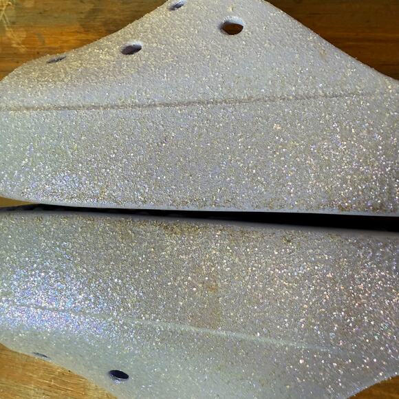 Crocs Classic Platform Glitter Womens 11 Moon Jelly Purple Slide 208233-5Q6 - Picture 10 of 11